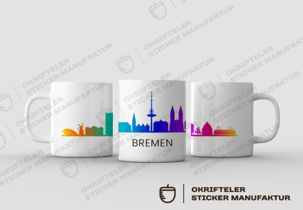 Motivtasse - Skyline BREMEN – Bild 2