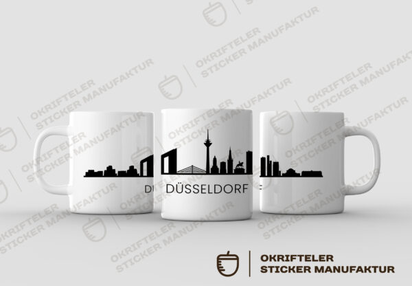 Motivtasse - Skyline DÜSSELDORF