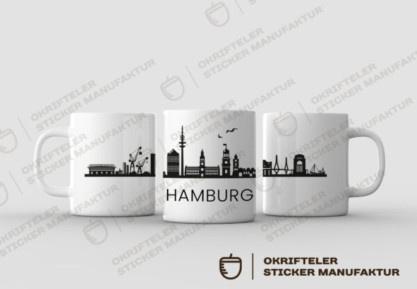 Motivtasse - Skyline HAMBURG