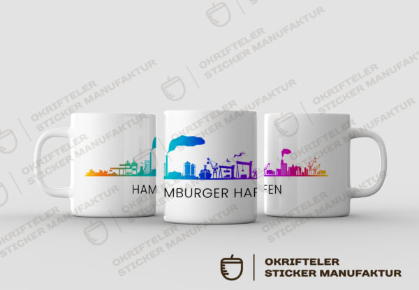 Motivtasse - Skyline HAMBURG – Bild 4