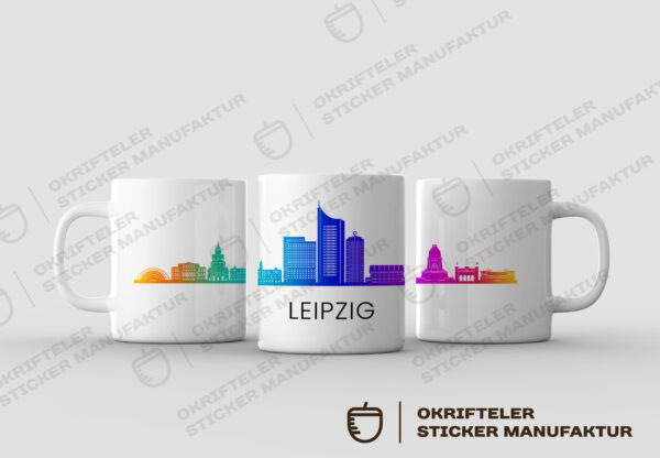 Motivtasse - Skyline LEIPZIG – Bild 2