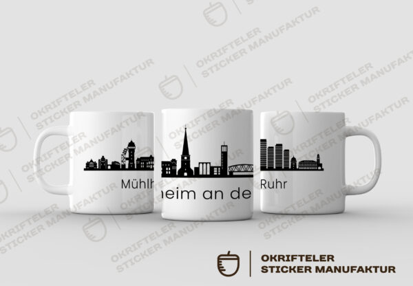 Motivtasse - Skyline Mühlheim an der Ruhr