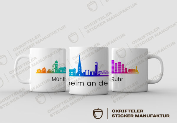 Motivtasse - Skyline Mühlheim an der Ruhr – Bild 2