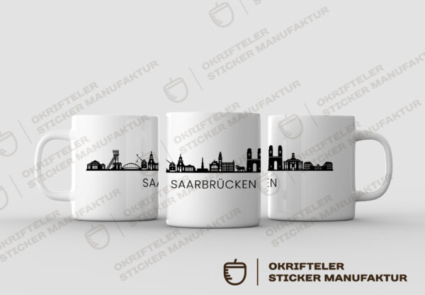 Motivtasse - Skyline SAARBRÜCKEN