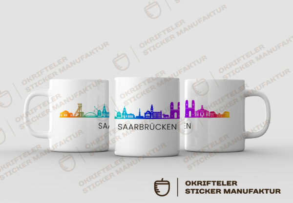 Motivtasse - Skyline SAARBRÜCKEN – Bild 2