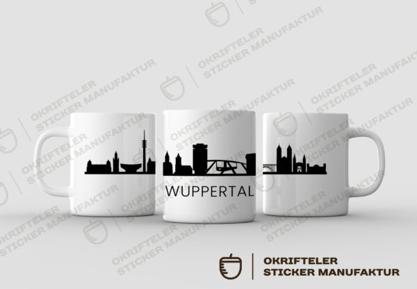 Motivtasse - Skyline WUPPERTAL