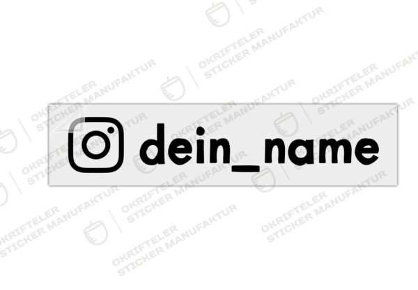 Instagram Sticker mit deinem Namen