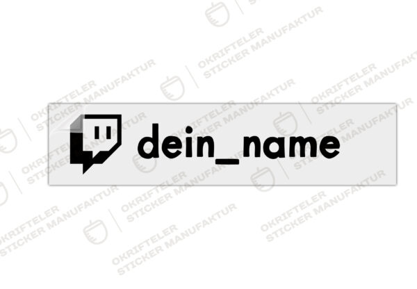 Twitch Sticker mit deinem Namen