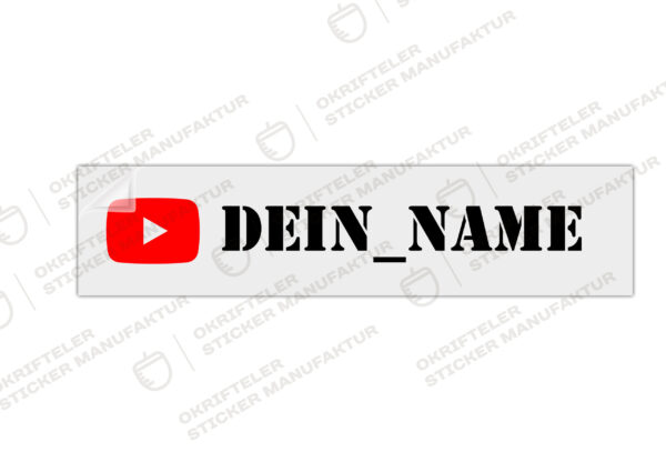 YouTube Sticker mit deinem Namen – Bild 2